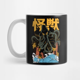 Awesome Japanese Monster Cthulhu Mythos Destroy City Mug